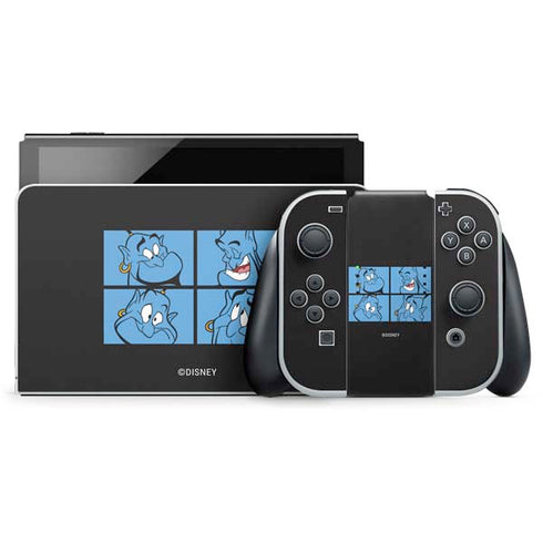 Disney Aladdin Genie Faces Grid Nintendo Switch OLED (2021) Skin